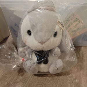 Amuse Gray Bunny Plush